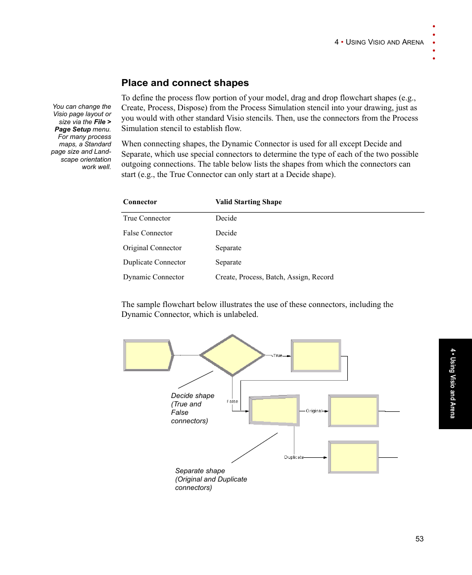 Place and connect shapes | Rockwell Automation Arena Basic Edition Users Guide User Manual | Page 59 / 90