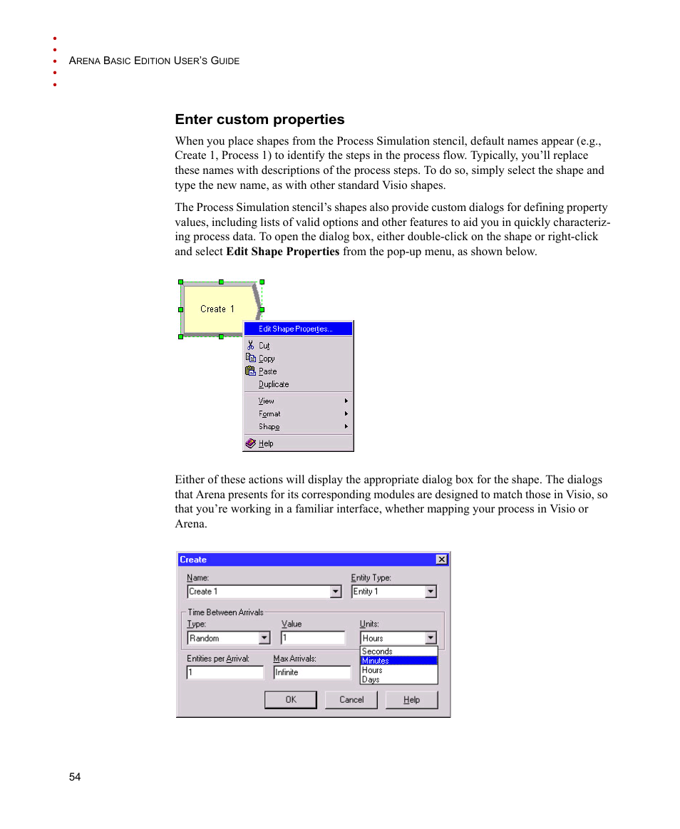 Enter custom properties | Rockwell Automation Arena Basic Edition Users Guide User Manual | Page 60 / 90