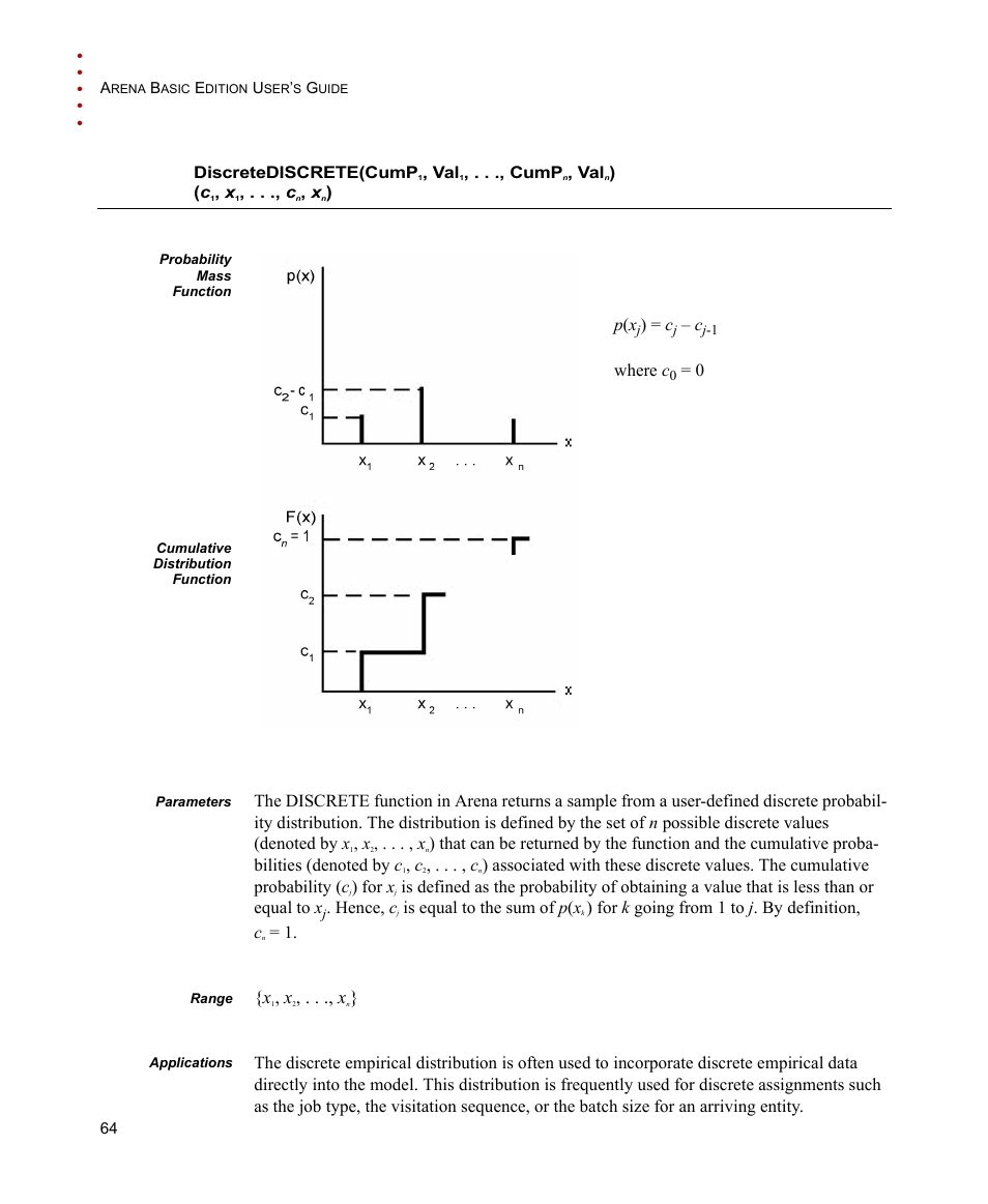Discrete | Rockwell Automation Arena Basic Edition Users Guide User Manual | Page 70 / 90