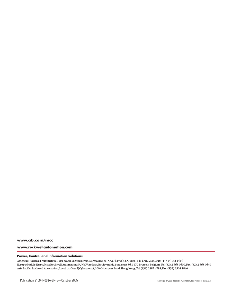 Rockwell Automation CENTERLINE Motor Control Center Servicing Flooded Equipment User Manual | Page 4 / 4