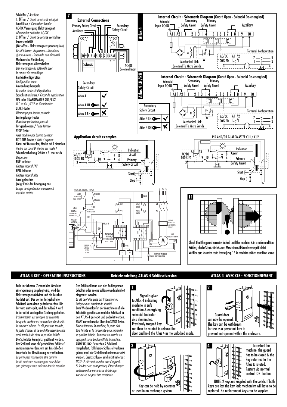 7atlas 4 atlas 4 lh/rh | Rockwell Automation Atlas 4 Heavy Duty Solenoid Locking Safety Switch User Manual | Page 2 / 4