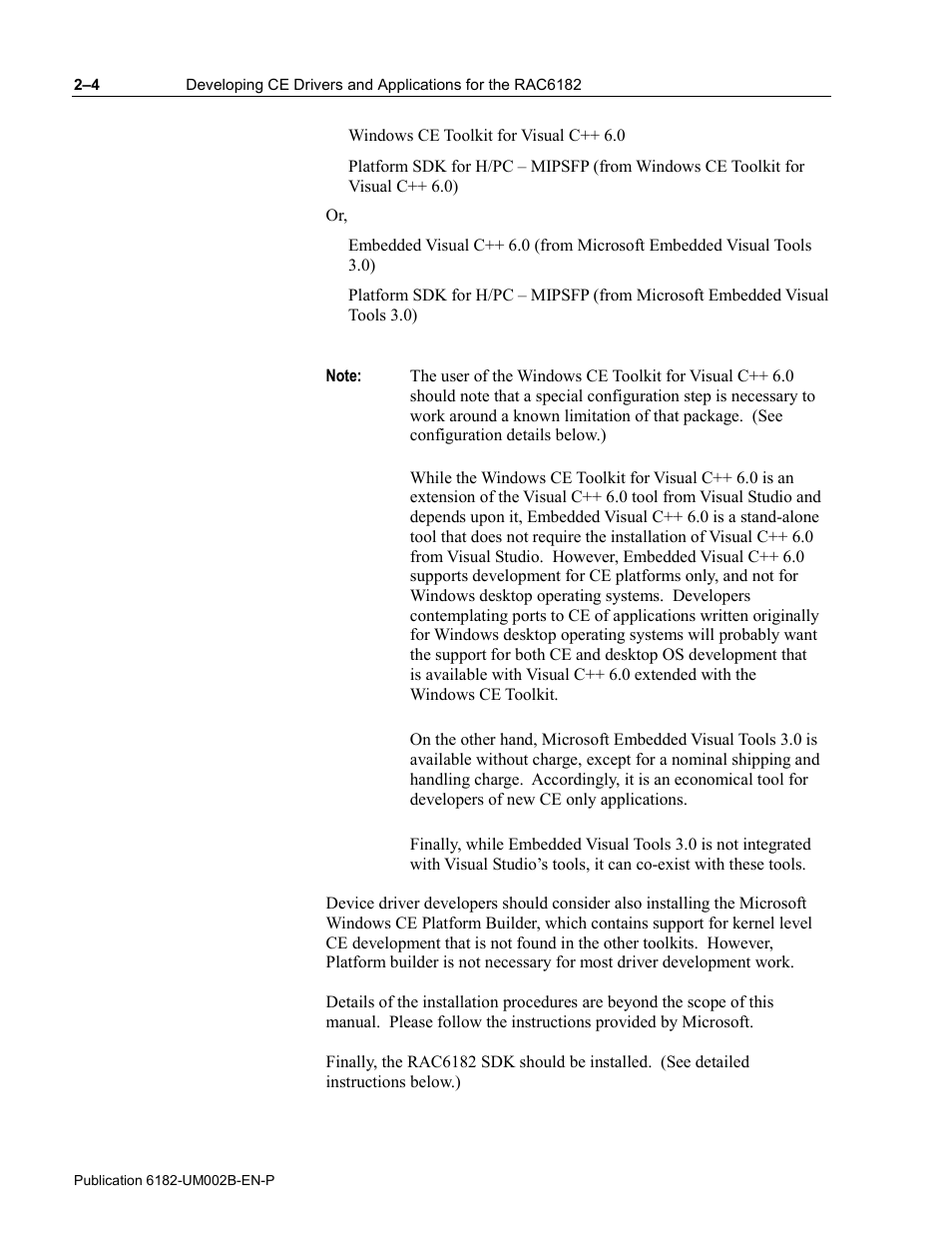 Rockwell Automation 6182 SDK User Manual | Page 32 / 108