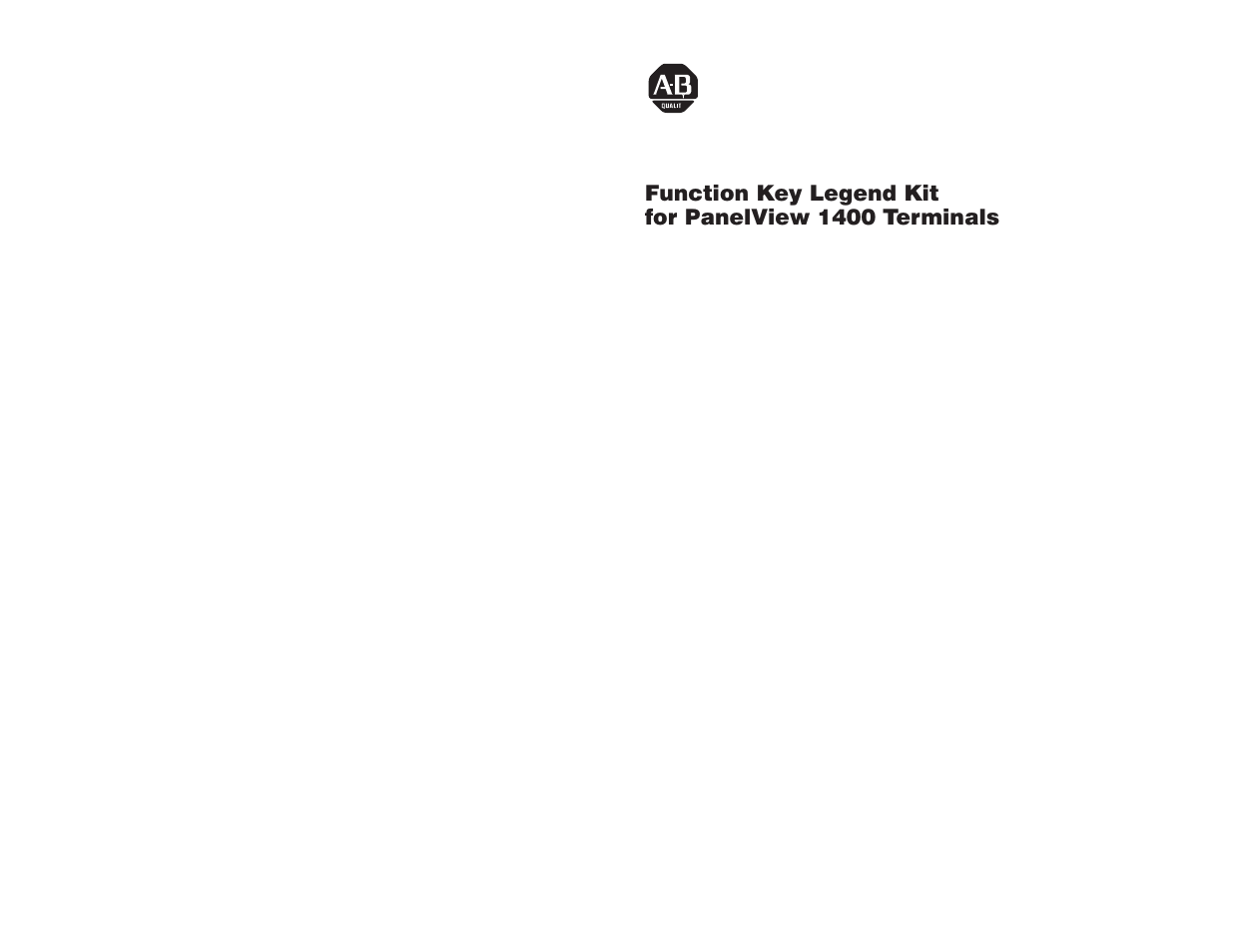 English | Rockwell Automation 2711-NF5 Function Key Legend Kit for PanelView 1400 Terminals User Manual | Page 2 / 12