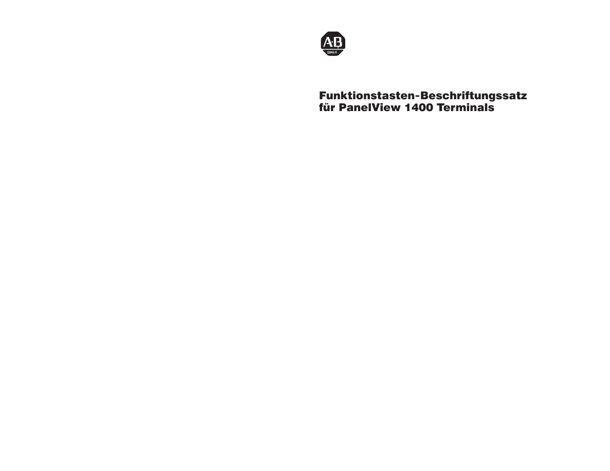 Deutsch | Rockwell Automation 2711-NF5 Function Key Legend Kit for PanelView 1400 Terminals User Manual | Page 6 / 12