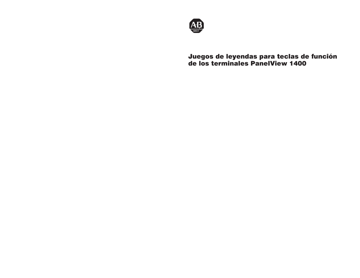 Espanol | Rockwell Automation 2711-NF5 Function Key Legend Kit for PanelView 1400 Terminals User Manual | Page 8 / 12