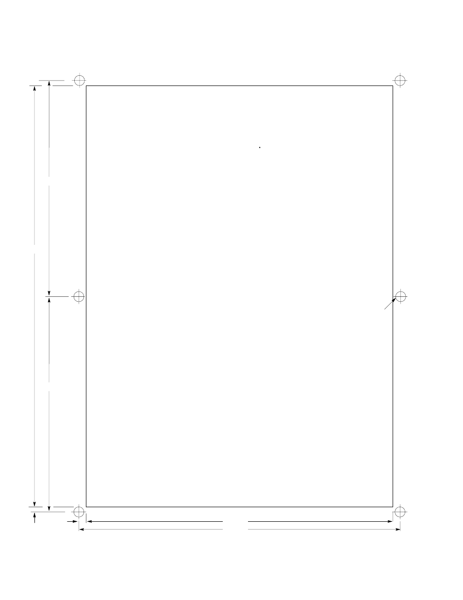 Dtam plus panel cut-out template | Rockwell Automation 2707-L40X_L8X_V40X DTAM Plus Operator Interface Module Installation Instructions User Manual | Page 146 / 154