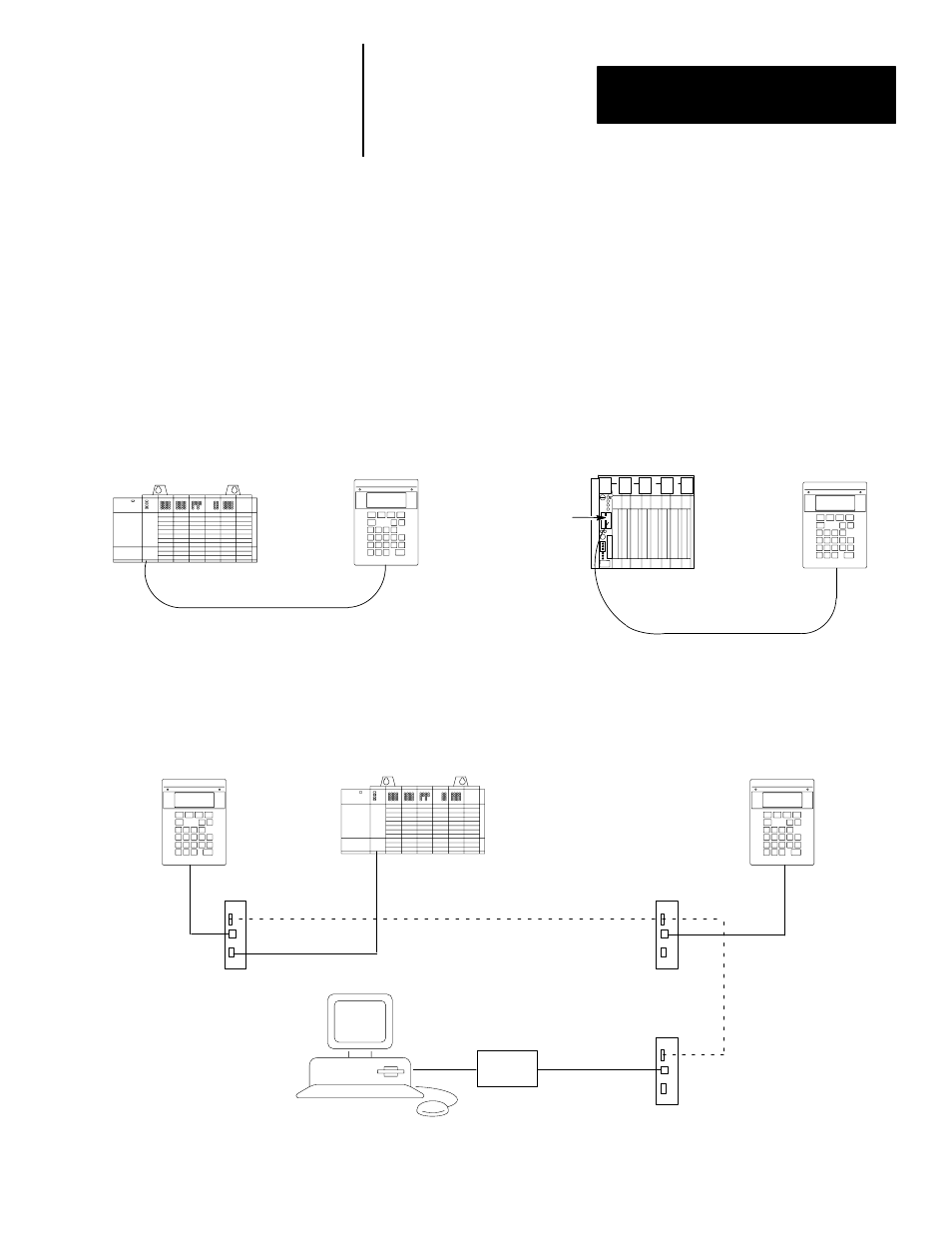 Rs-485 communications, Versions with a comm port, The comm port allows | Rockwell Automation 2707-L40X_L8X_V40X DTAM Plus Operator Interface Module Installation Instructions User Manual | Page 21 / 154