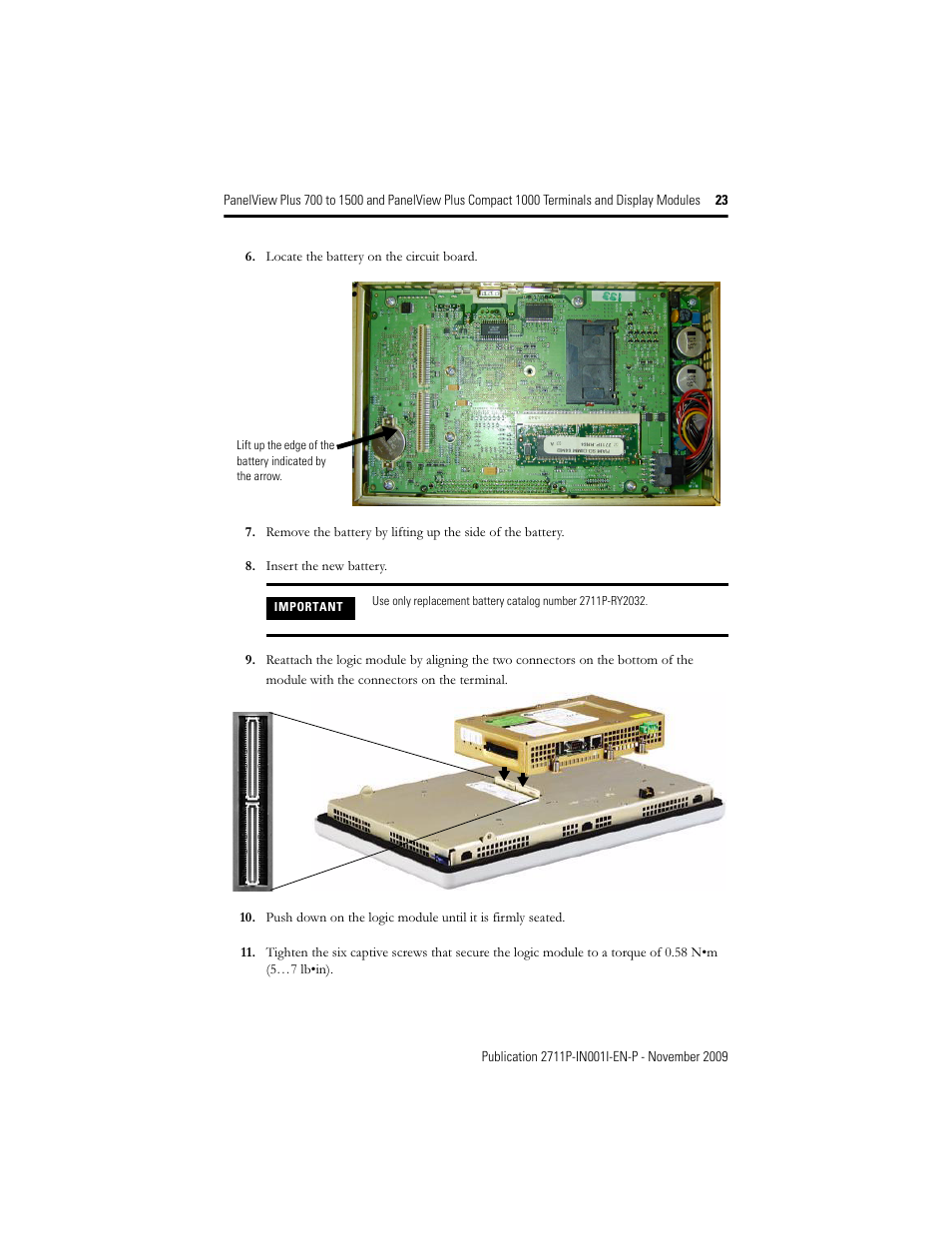 Rockwell Automation 2711PC-T10C4D1 PanelView Plus Terminals and Display Modules User Manual | Page 23 / 32