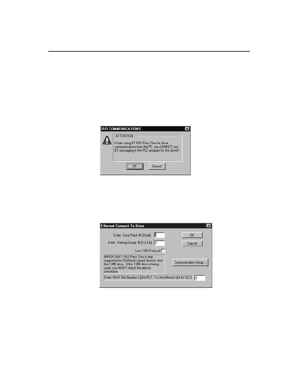 Connecting to the drive, Connecting to the drive -7 | Rockwell Automation 9303 DRIVE TOOLS 32 VER 2.50 GETTING STARTED User Manual | Page 105 / 164