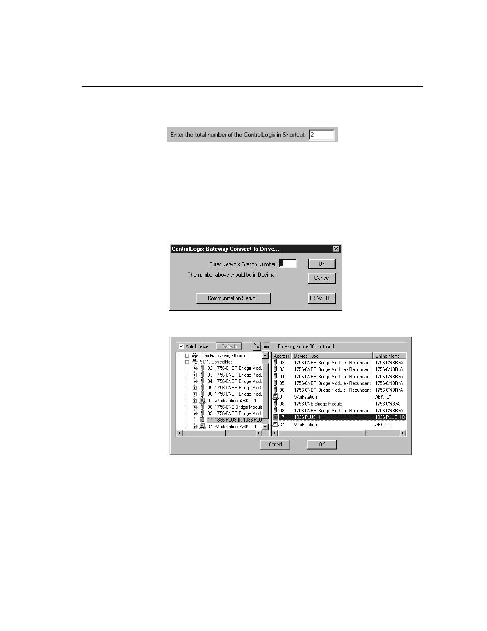 Connecting to the drive, Connecting to the drive -9 | Rockwell Automation 9303 DRIVE TOOLS 32 VER 2.50 GETTING STARTED User Manual | Page 133 / 164