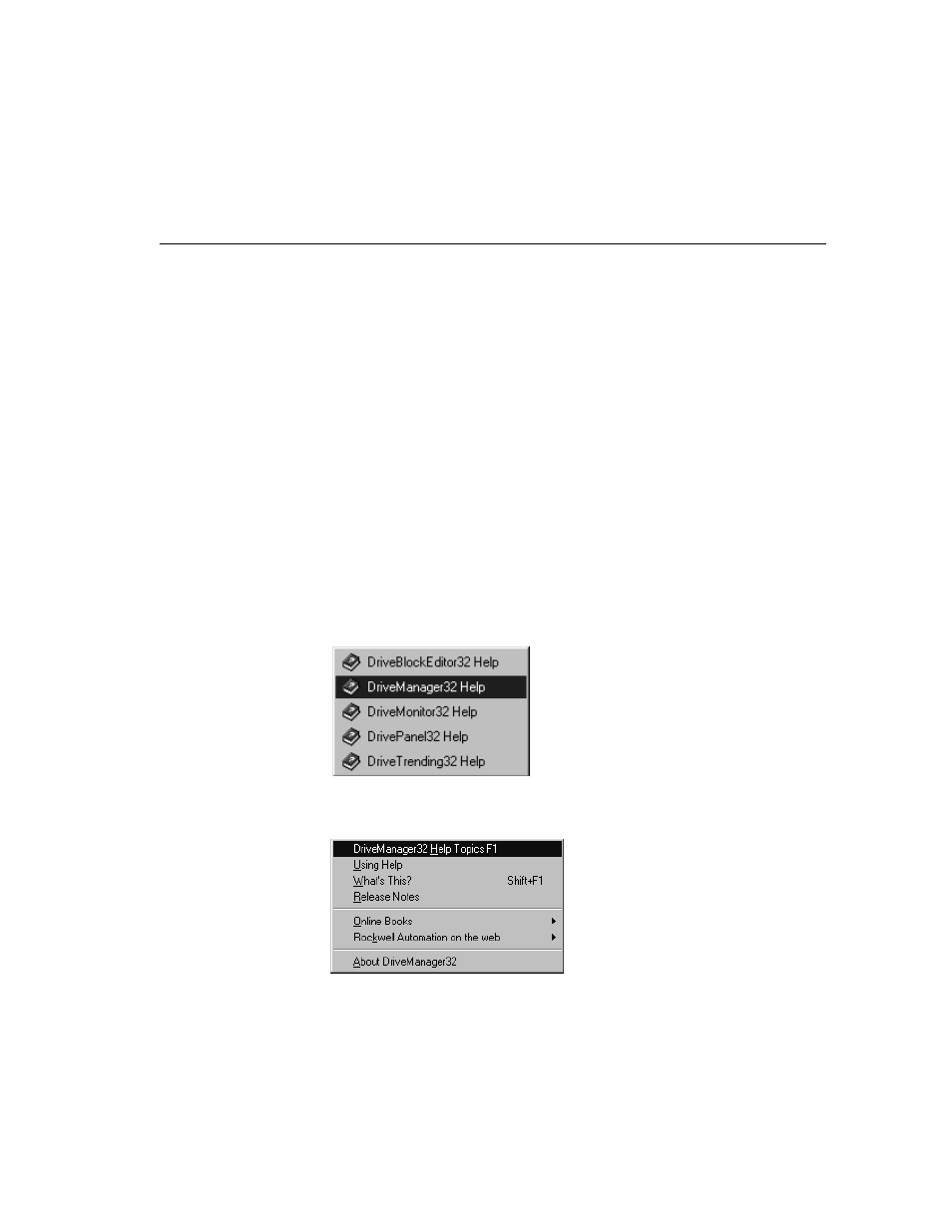 Chapter 15: using online help, Chapter objectives, Accessing online help | Chapter 15, Using online help, Chapter | Rockwell Automation 9303 DRIVE TOOLS 32 VER 2.50 GETTING STARTED User Manual | Page 141 / 164