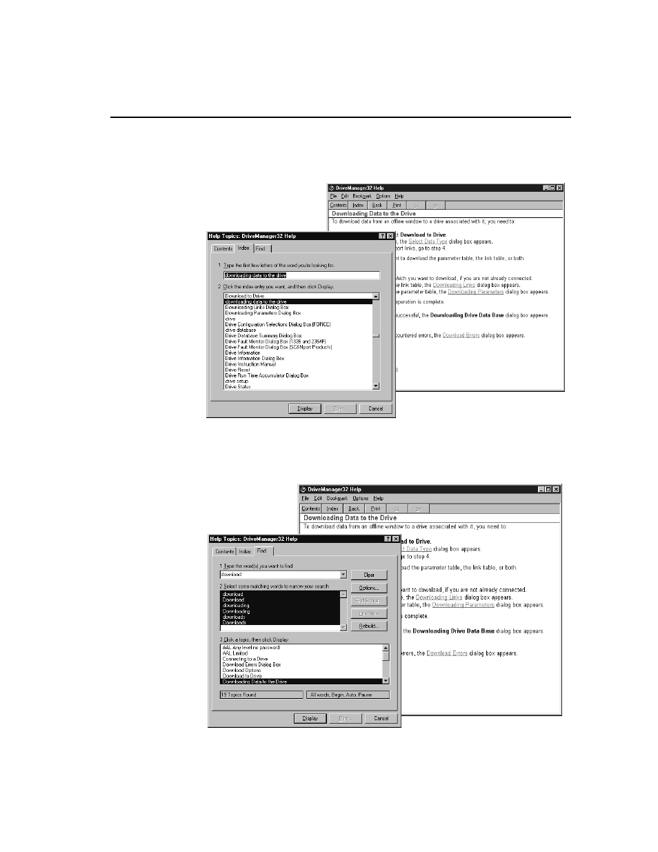 Index, Search | Rockwell Automation 9303 DRIVE TOOLS 32 VER 2.50 GETTING STARTED User Manual | Page 143 / 164