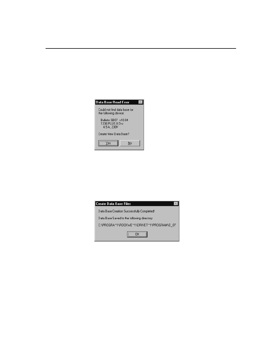 Drivetools32 and database files, Drivetools32 and database files -5 | Rockwell Automation 9303 DRIVE TOOLS 32 VER 2.50 GETTING STARTED User Manual | Page 27 / 164