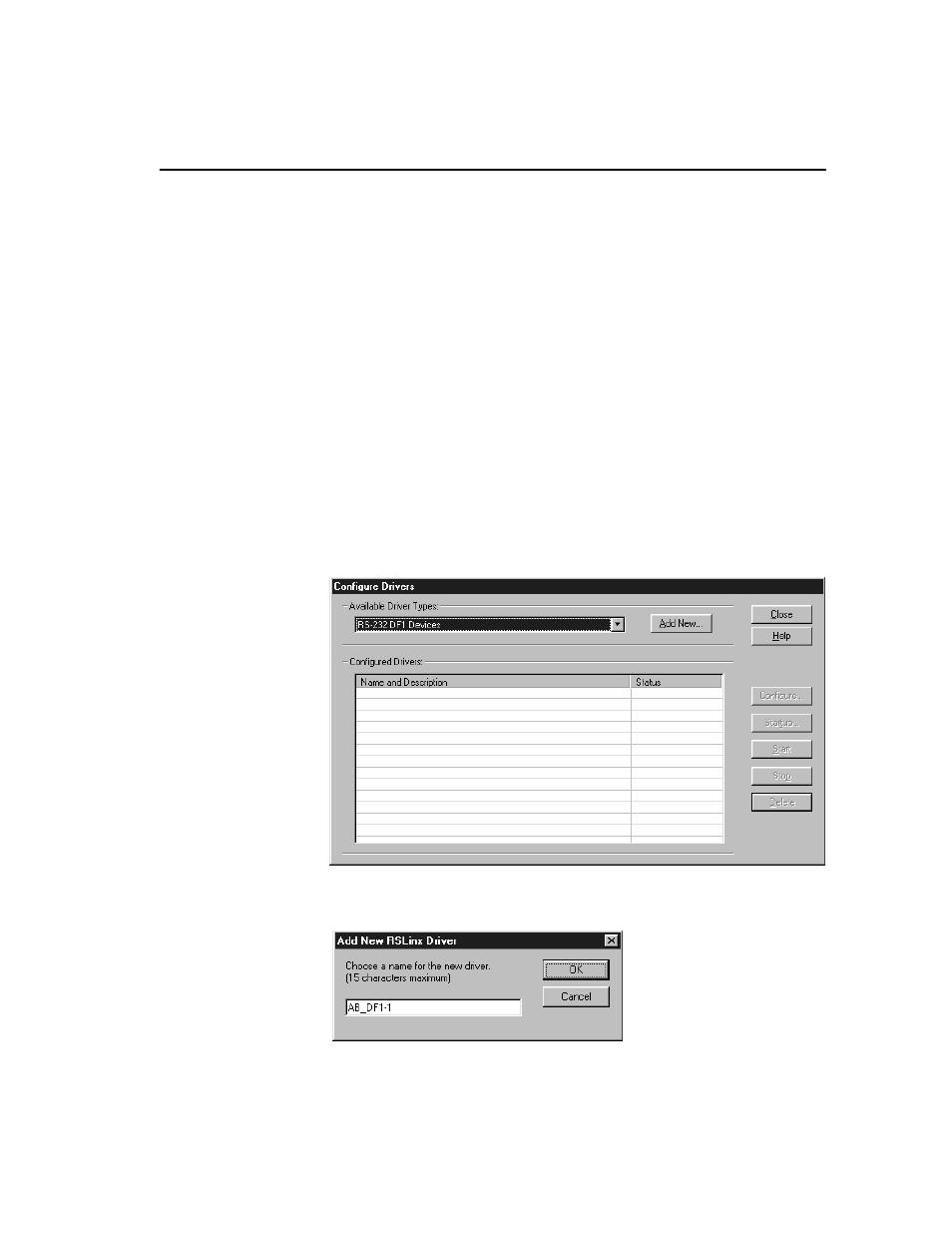 Configuring rslinx, Configuring rslinx -3 | Rockwell Automation 9303 DRIVE TOOLS 32 VER 2.50 GETTING STARTED User Manual | Page 31 / 164