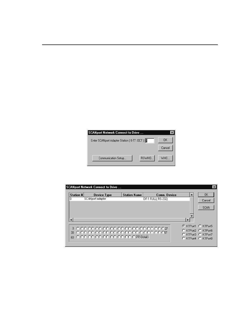 Connecting to the drive, Connecting to the drive -7 | Rockwell Automation 9303 DRIVE TOOLS 32 VER 2.50 GETTING STARTED User Manual | Page 35 / 164
