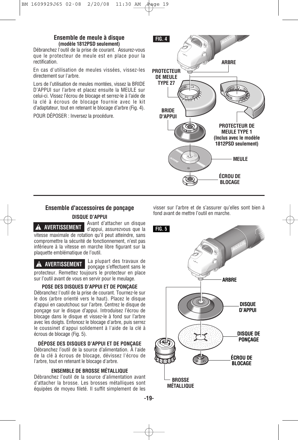 Bosch 1811PS User Manual | Page 19 / 36