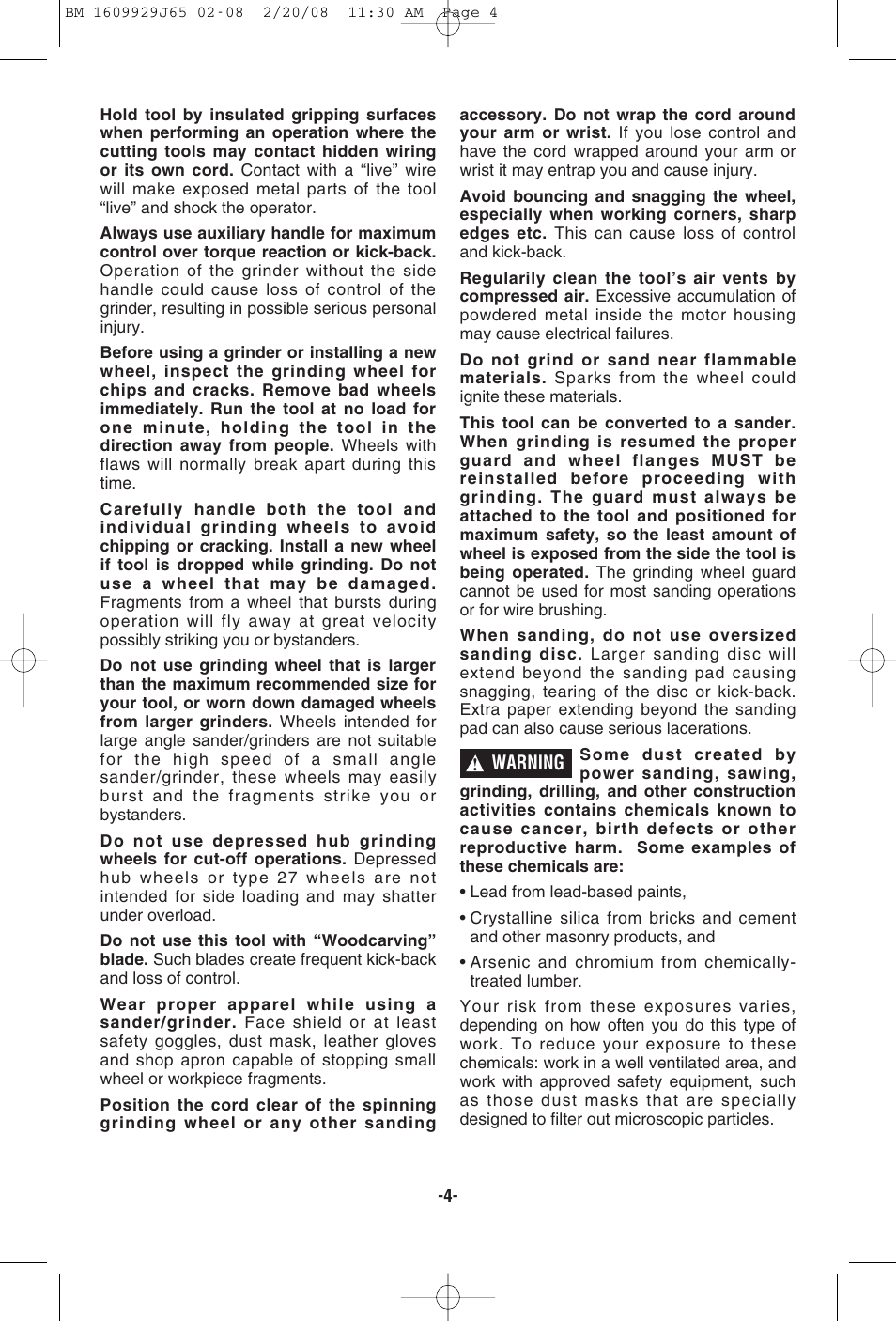 Bosch 1811PS User Manual | Page 4 / 36