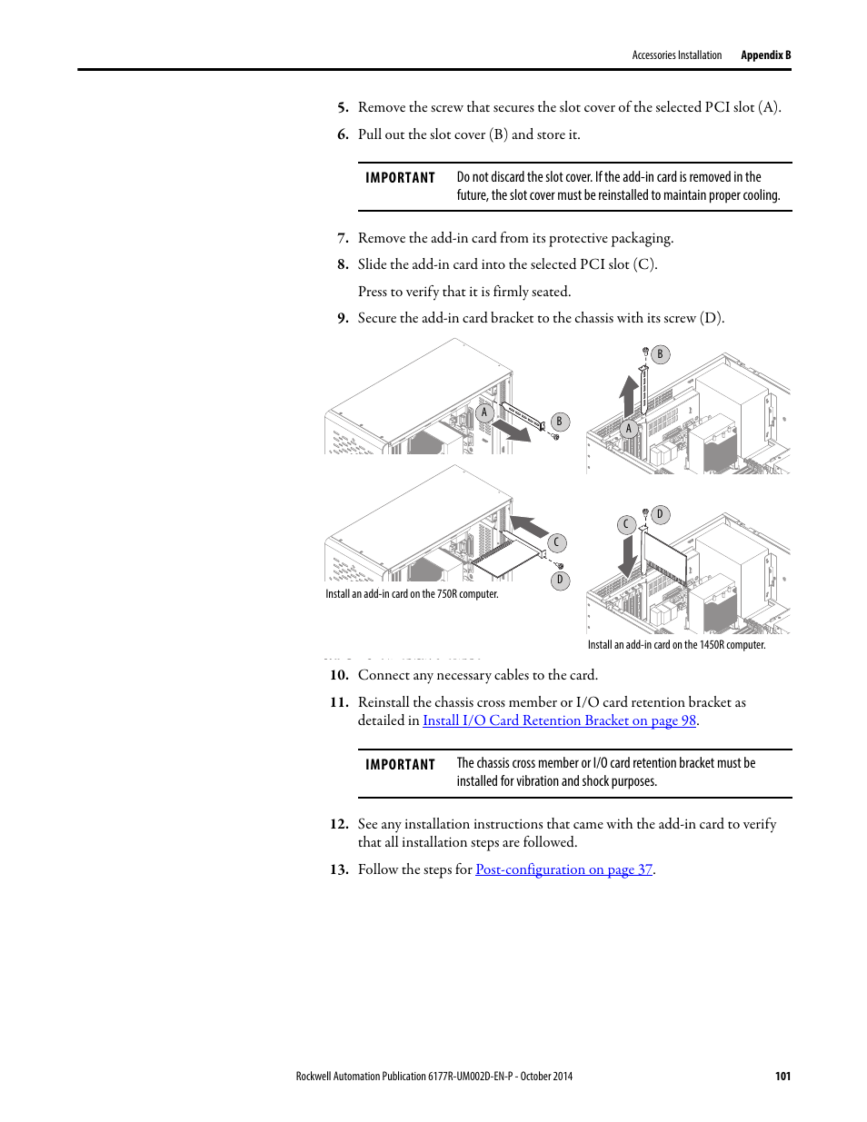 Rockwell Automation 6189V-xxxx Non-display Industrial Computers User Manual User Manual | Page 101 / 108