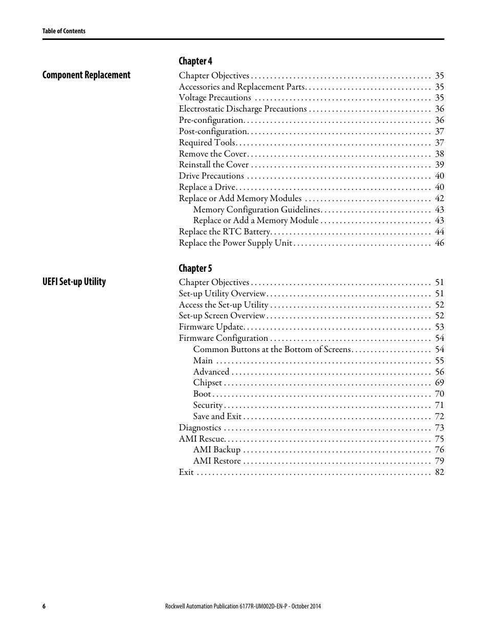 Rockwell Automation 6189V-xxxx Non-display Industrial Computers User Manual User Manual | Page 6 / 108