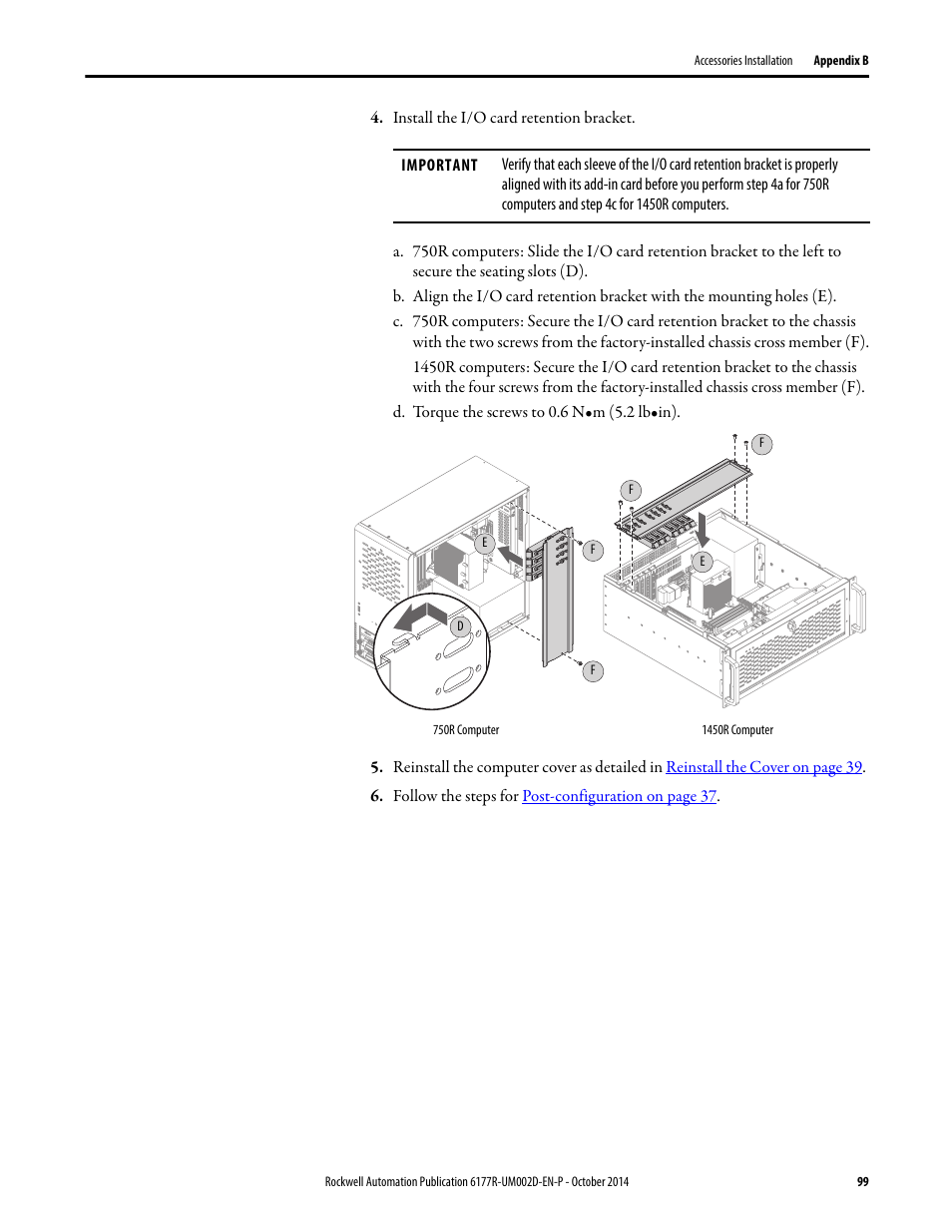 Rockwell Automation 6189V-xxxx Non-display Industrial Computers User Manual User Manual | Page 99 / 108