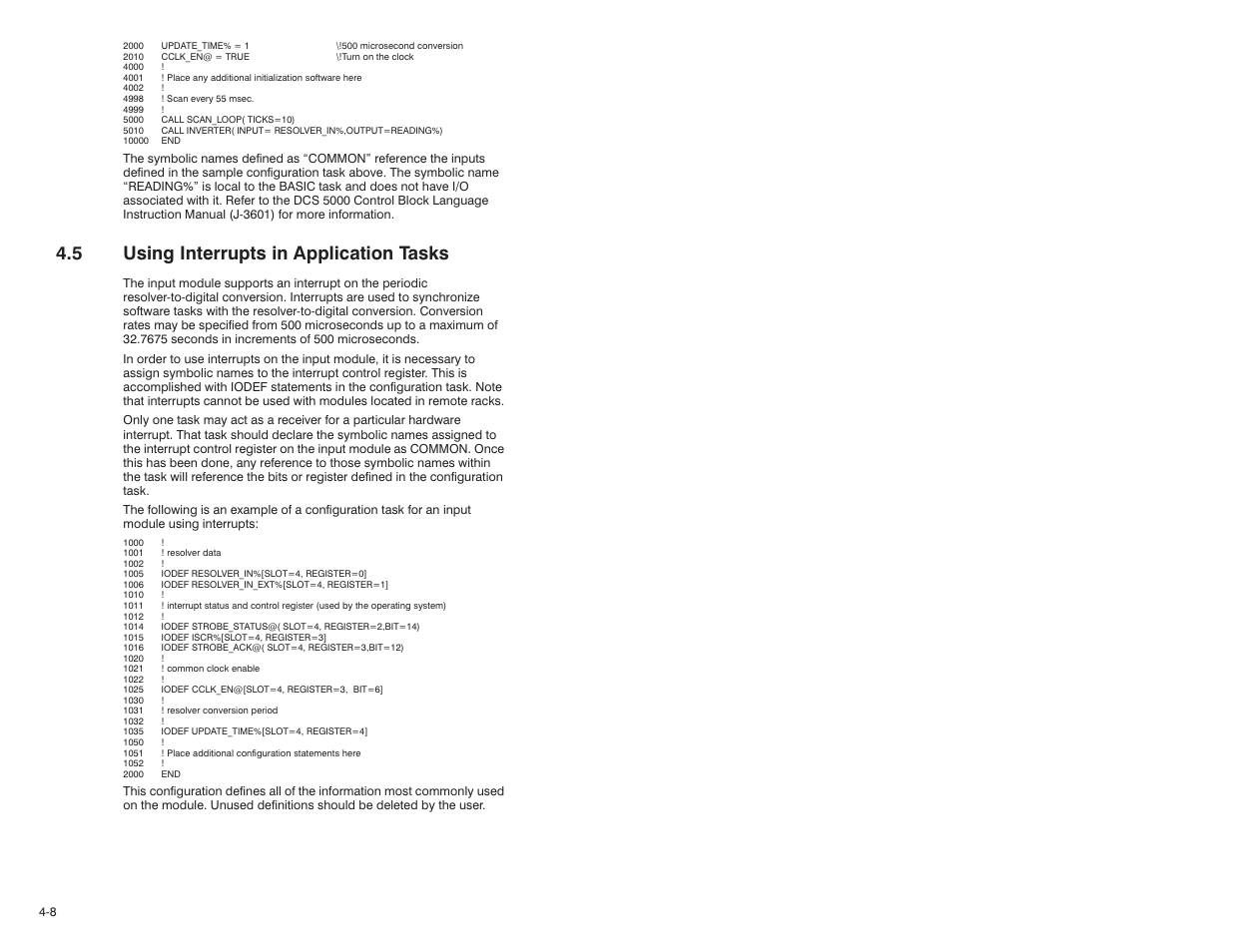 5 using interrupts in application tasks | Rockwell Automation 57C411 Resolver Input Module User Manual | Page 26 / 46
