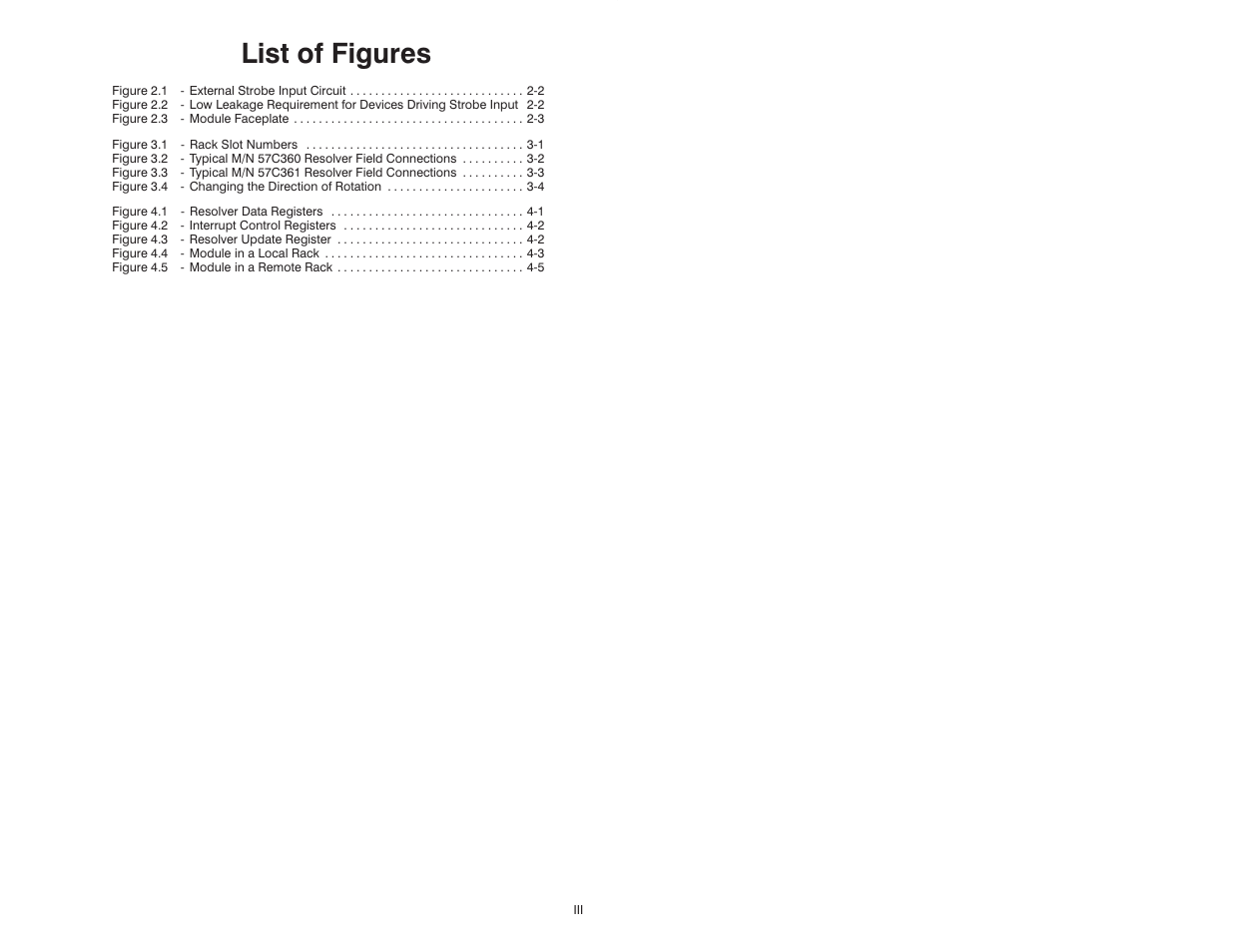 List of figures | Rockwell Automation 57C411 Resolver Input Module User Manual | Page 5 / 46