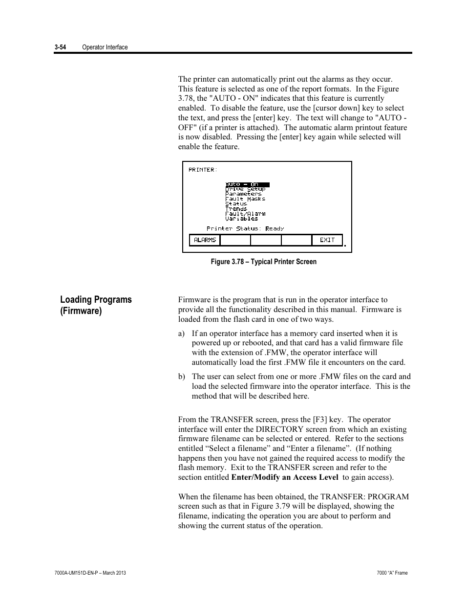 Loading programs (firmware) | Rockwell Automation 7000A PowerFlex Medium Voltage AC Drive (A Frame) - ForGe Control (PanelView 550) User Manual | Page 114 / 222