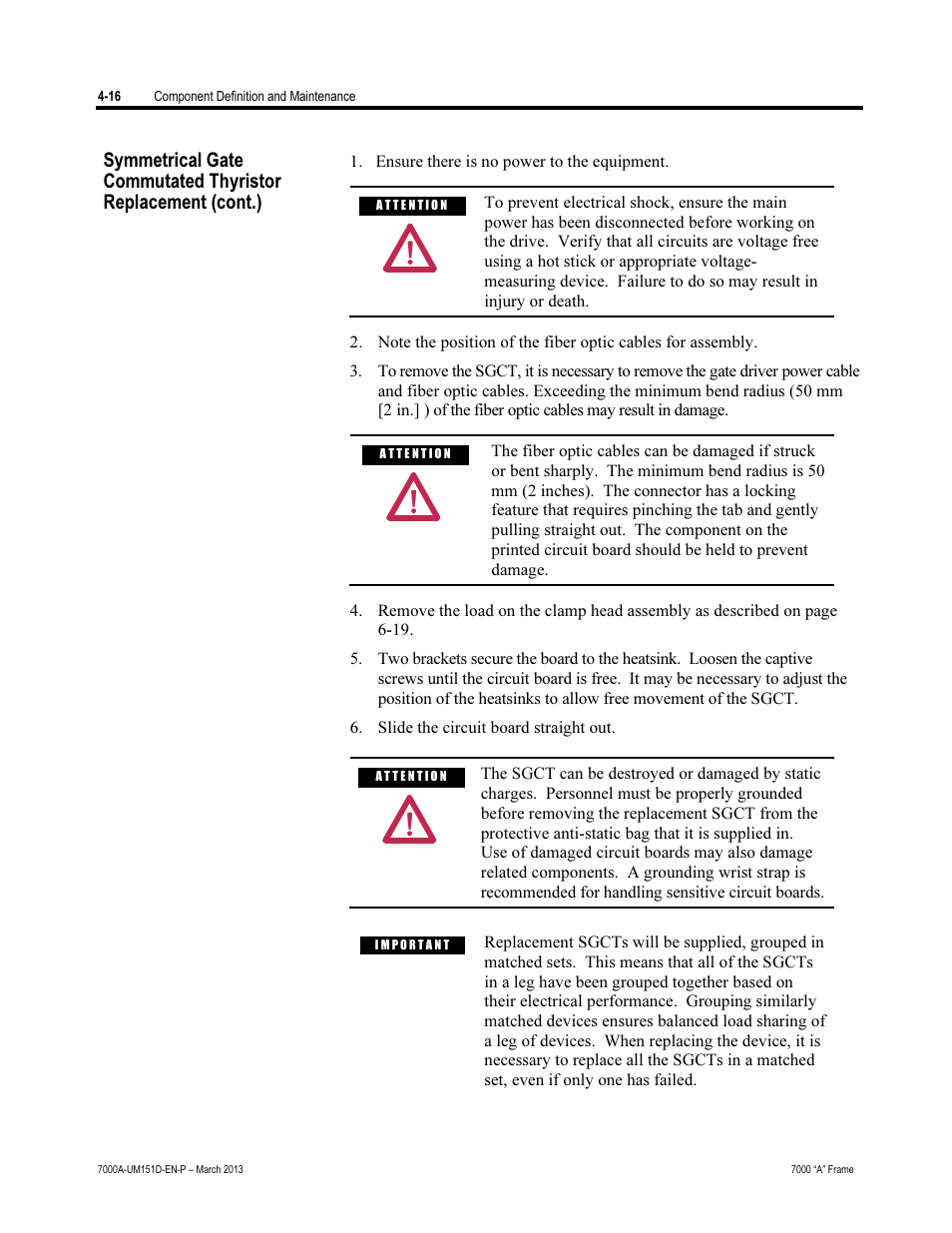 Rockwell Automation 7000A PowerFlex Medium Voltage AC Drive (A Frame) - ForGe Control (PanelView 550) User Manual | Page 142 / 222