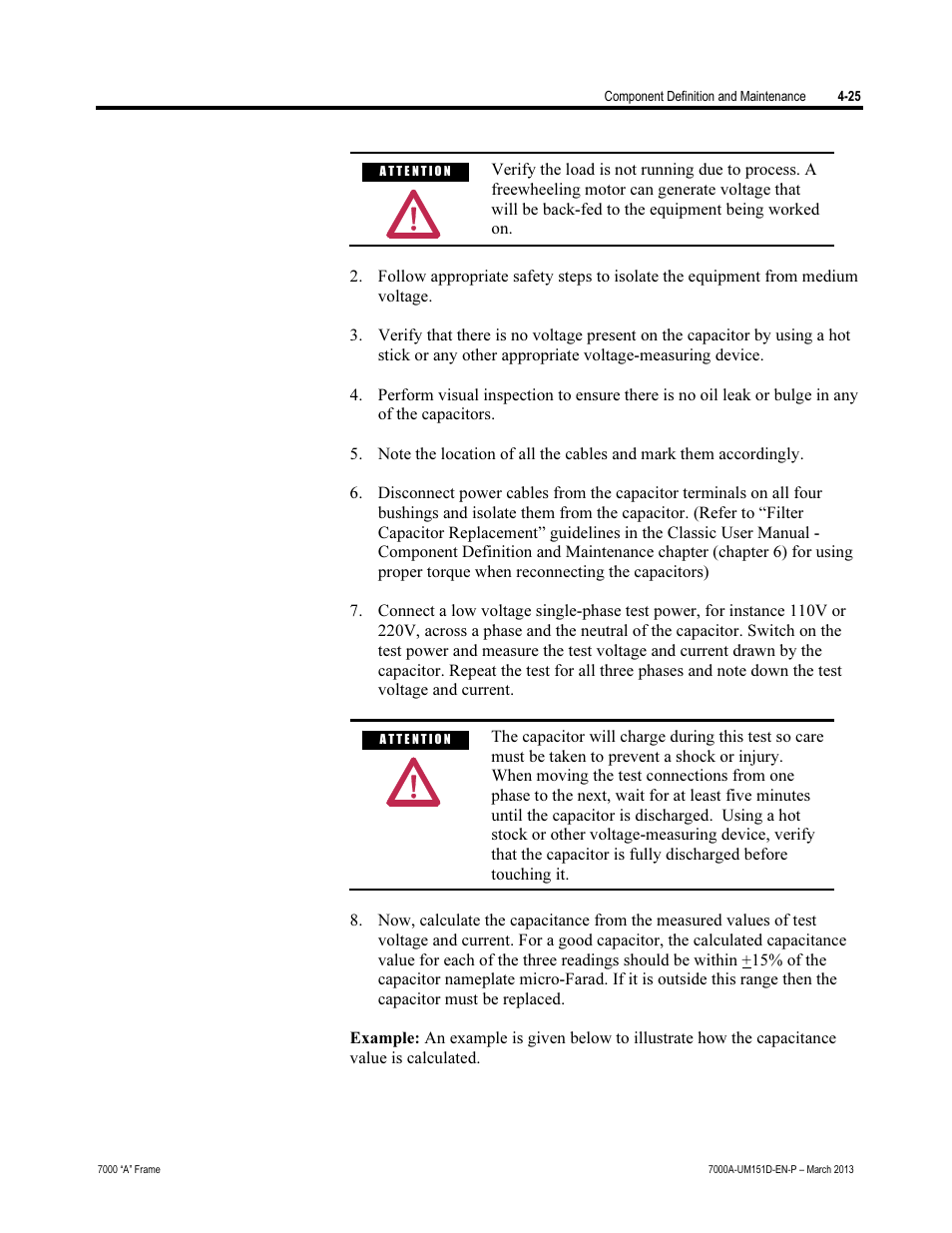 Rockwell Automation 7000A PowerFlex Medium Voltage AC Drive (A Frame) - ForGe Control (PanelView 550) User Manual | Page 151 / 222