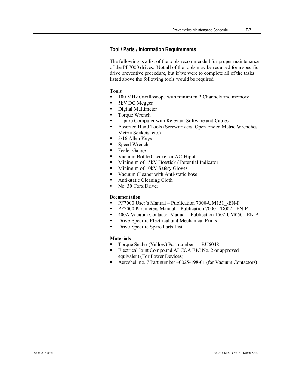 Rockwell Automation 7000A PowerFlex Medium Voltage AC Drive (A Frame) - ForGe Control (PanelView 550) User Manual | Page 207 / 222