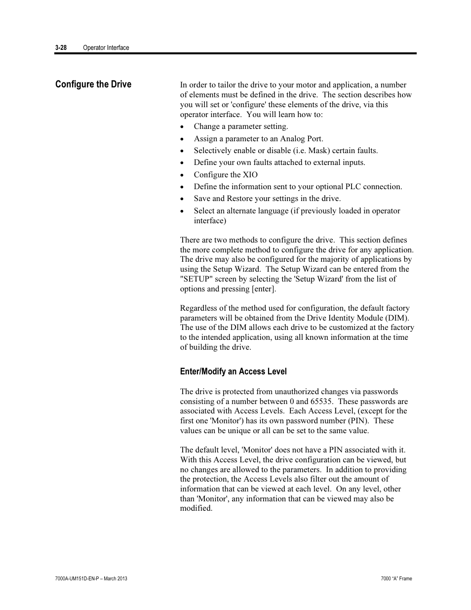 Configure the drive | Rockwell Automation 7000A PowerFlex Medium Voltage AC Drive (A Frame) - ForGe Control (PanelView 550) User Manual | Page 88 / 222