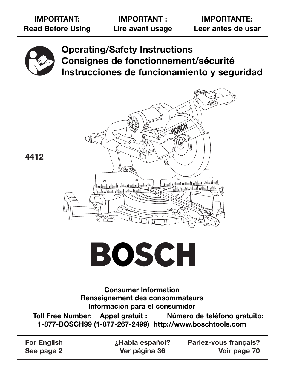 Bosch 4412 User Manual | 104 pages