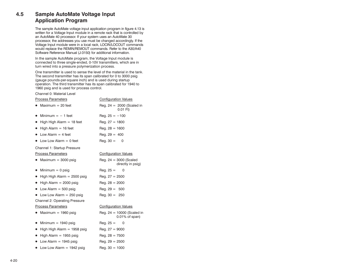 Rockwell Automation 61C542 Voltage Input module User Manual | Page 38 / 68