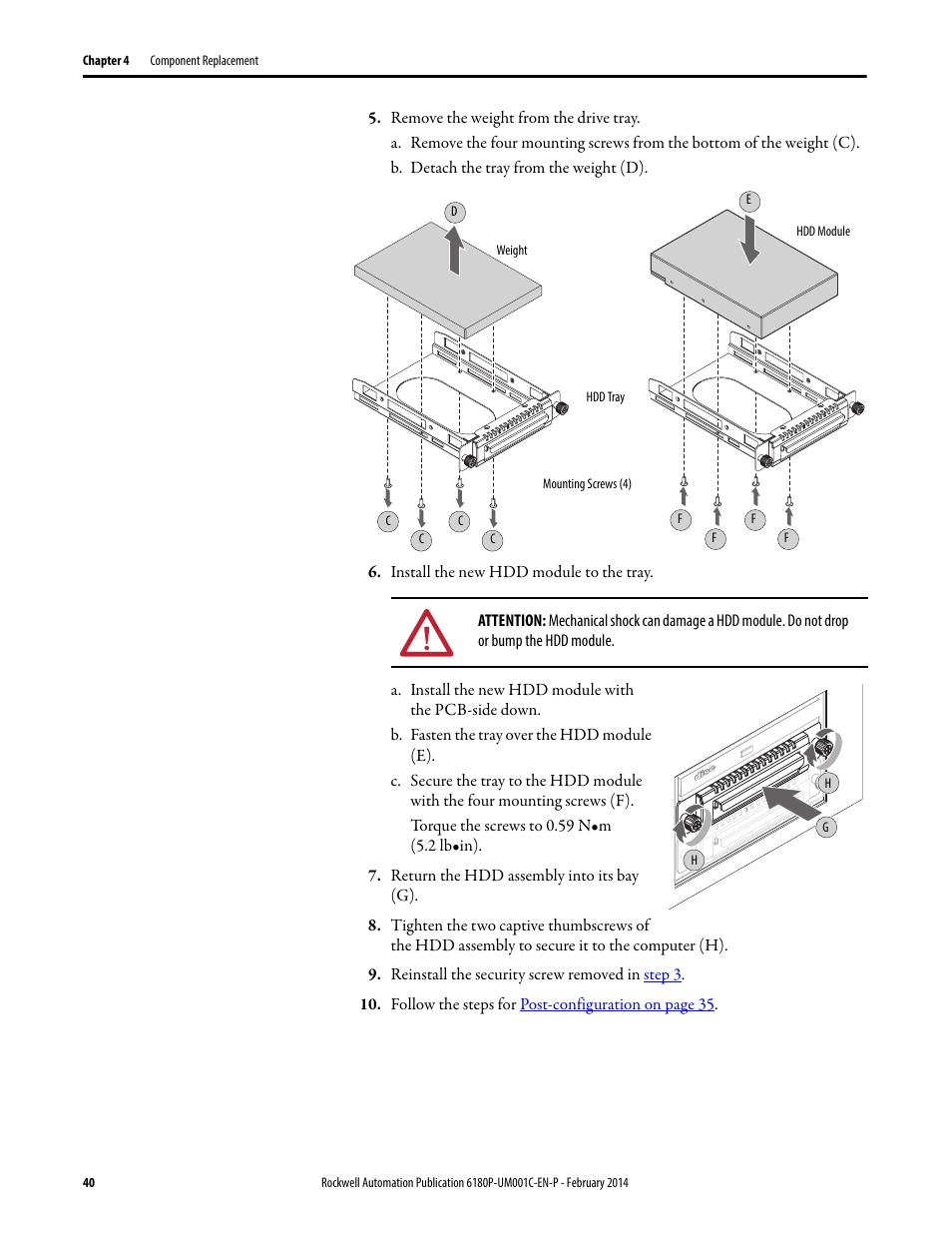 Rockwell Automation 6180P-xxxx Integrated Display Computers with Keypad User Manual User Manual | Page 40 / 68