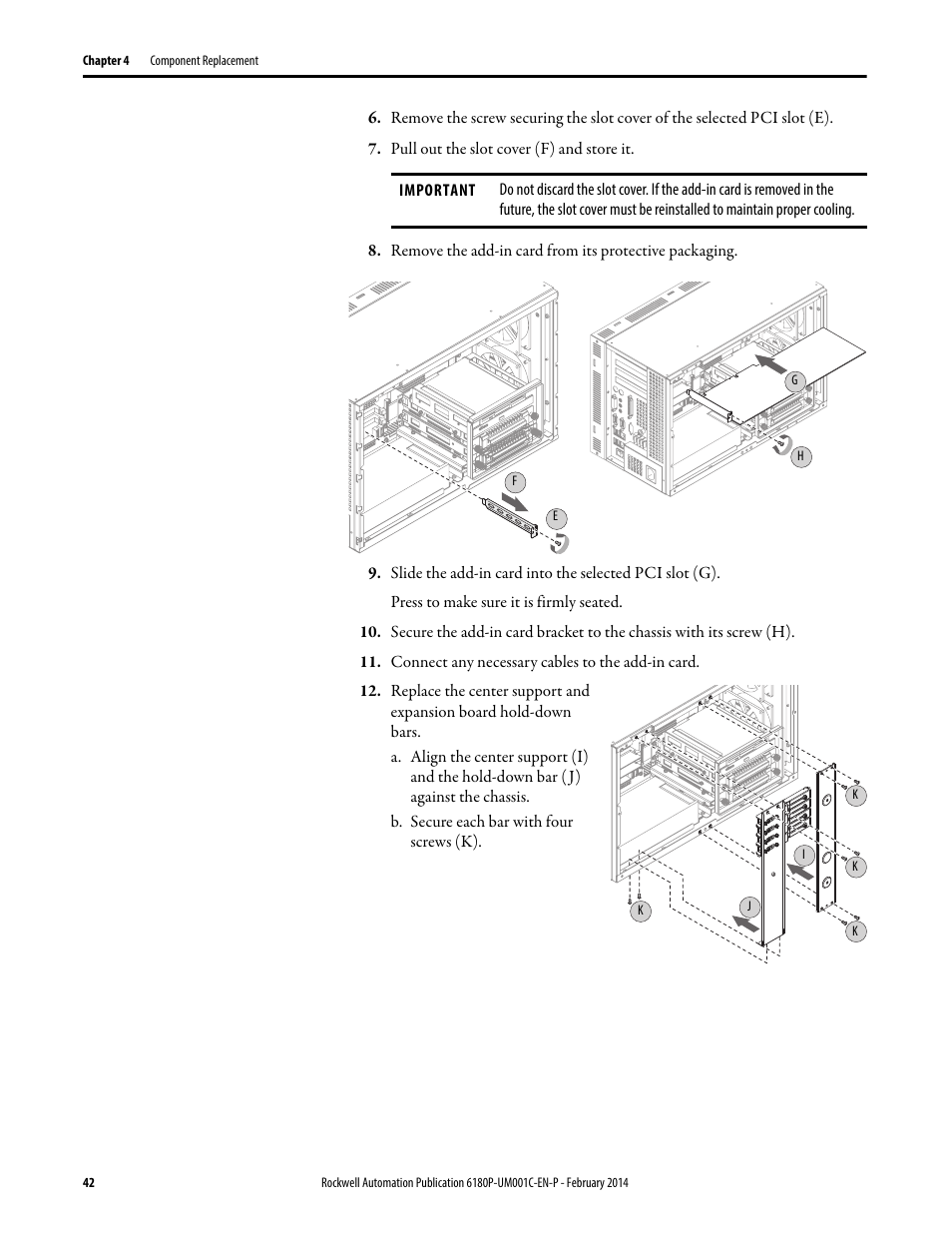 Rockwell Automation 6180P-xxxx Integrated Display Computers with Keypad User Manual User Manual | Page 42 / 68