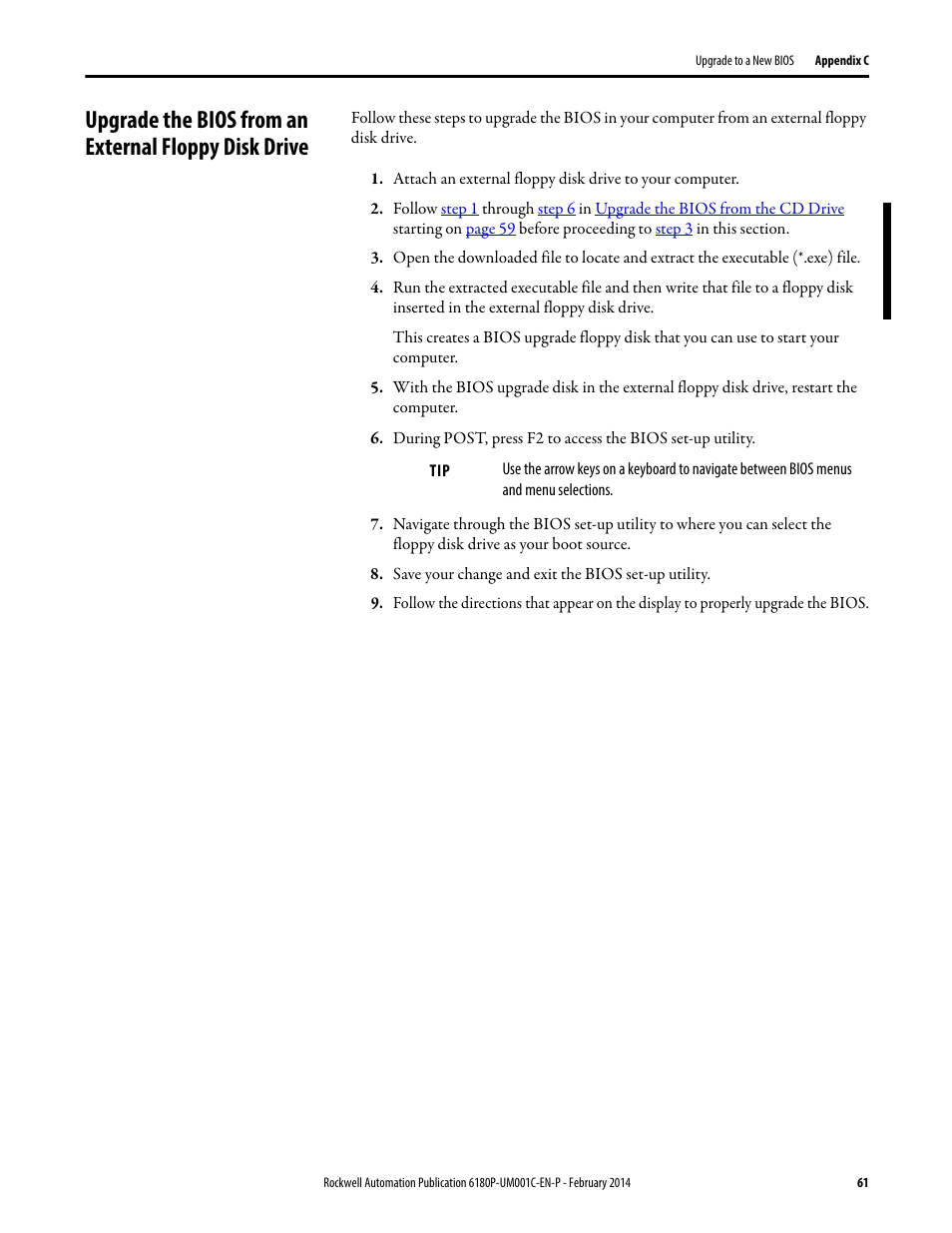 Rockwell Automation 6180P-xxxx Integrated Display Computers with Keypad User Manual User Manual | Page 61 / 68