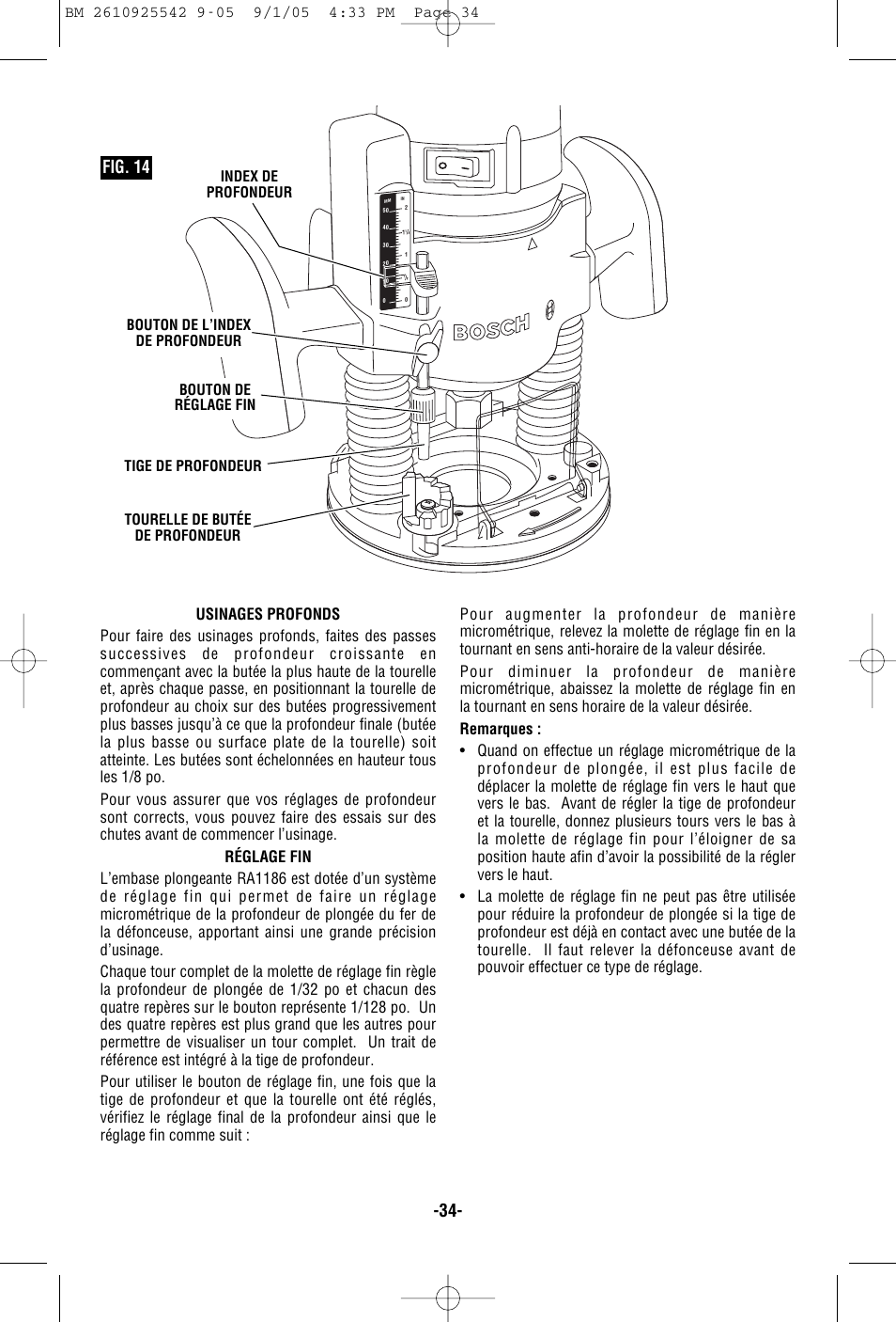 Fig. 14 | Bosch 1617 User Manual | Page 34 / 68
