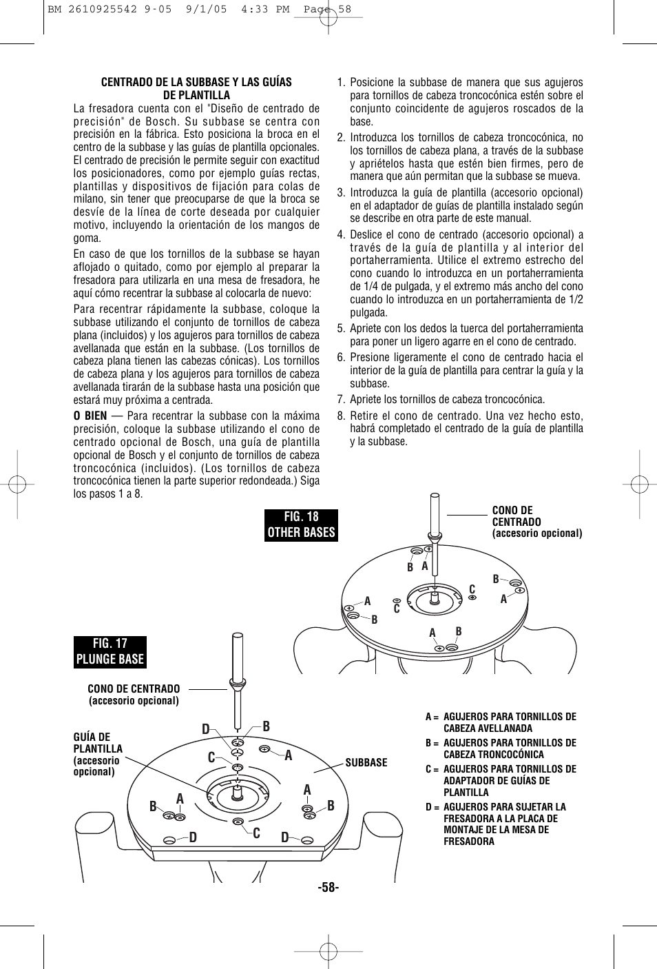 Bosch 1617 User Manual | Page 58 / 68