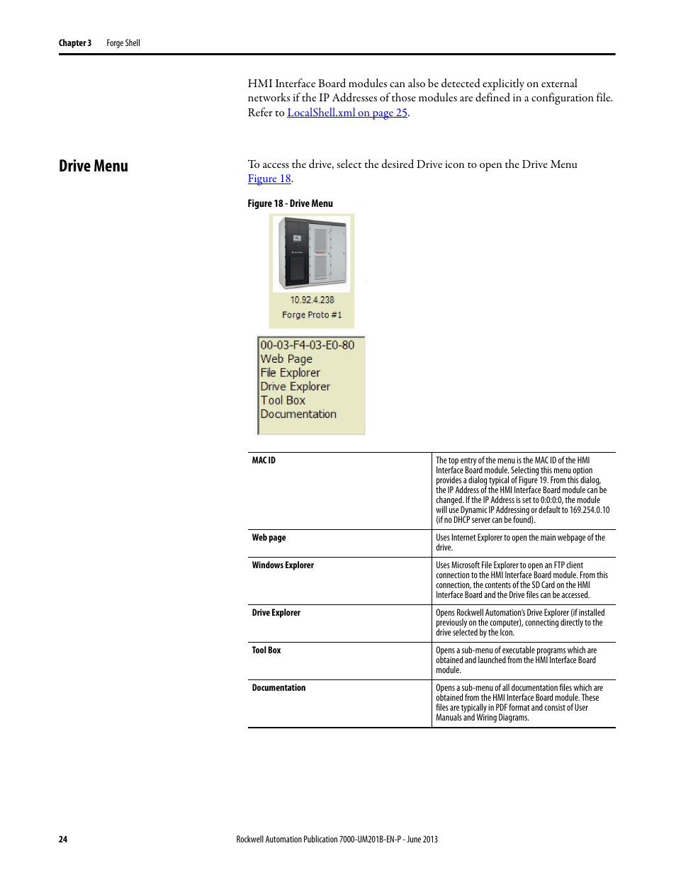 Drive menu | Rockwell Automation 7000 PowerFlex HMI Offering with Enhanced Functionality User Manual | Page 26 / 90