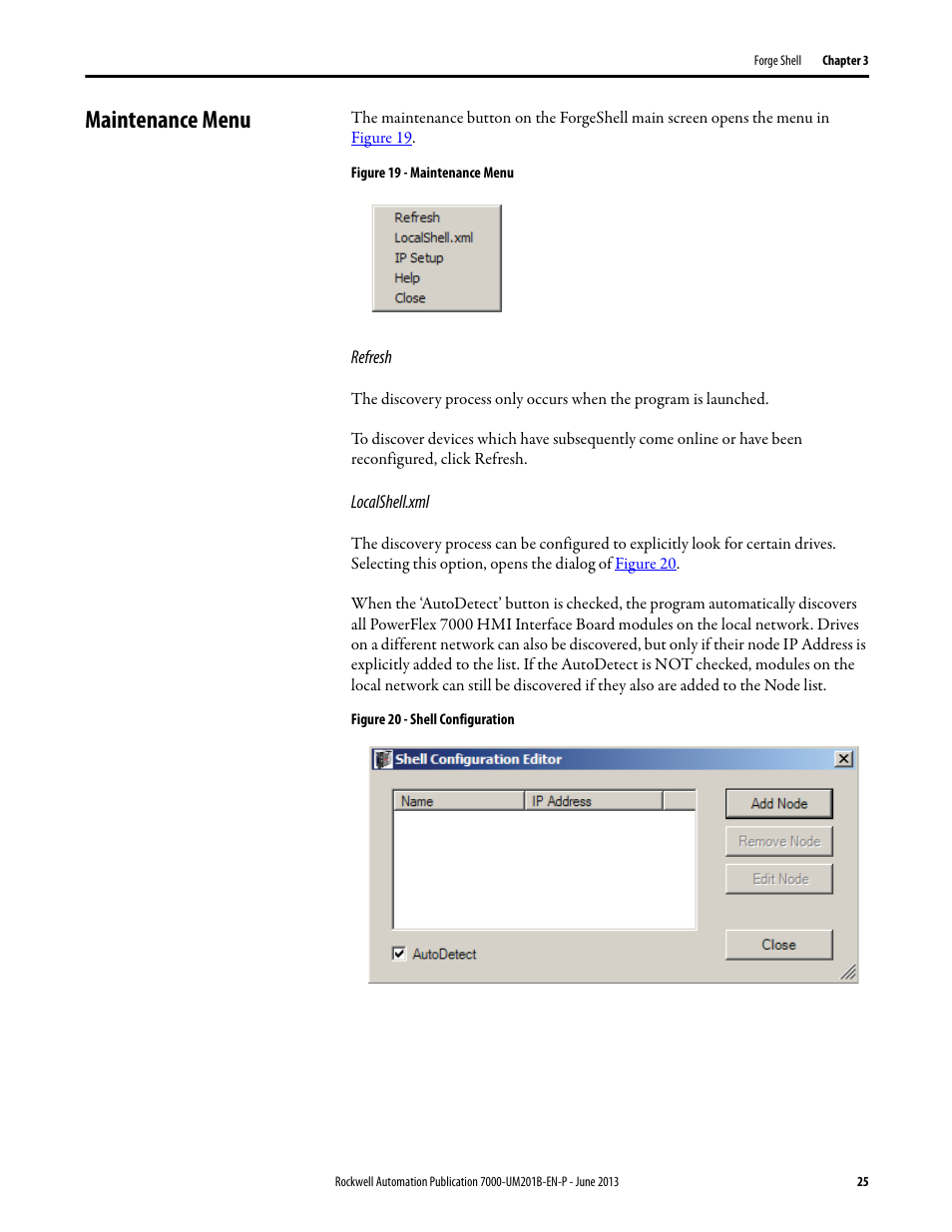 Maintenance menu | Rockwell Automation 7000 PowerFlex HMI Offering with Enhanced Functionality User Manual | Page 27 / 90