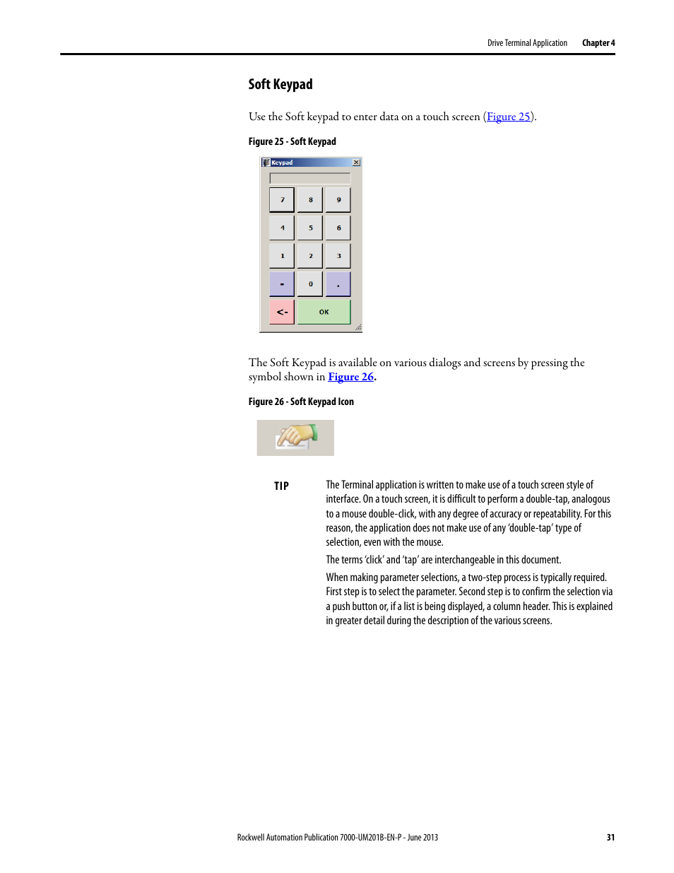 Soft keypad | Rockwell Automation 7000 PowerFlex HMI Offering with Enhanced Functionality User Manual | Page 33 / 90