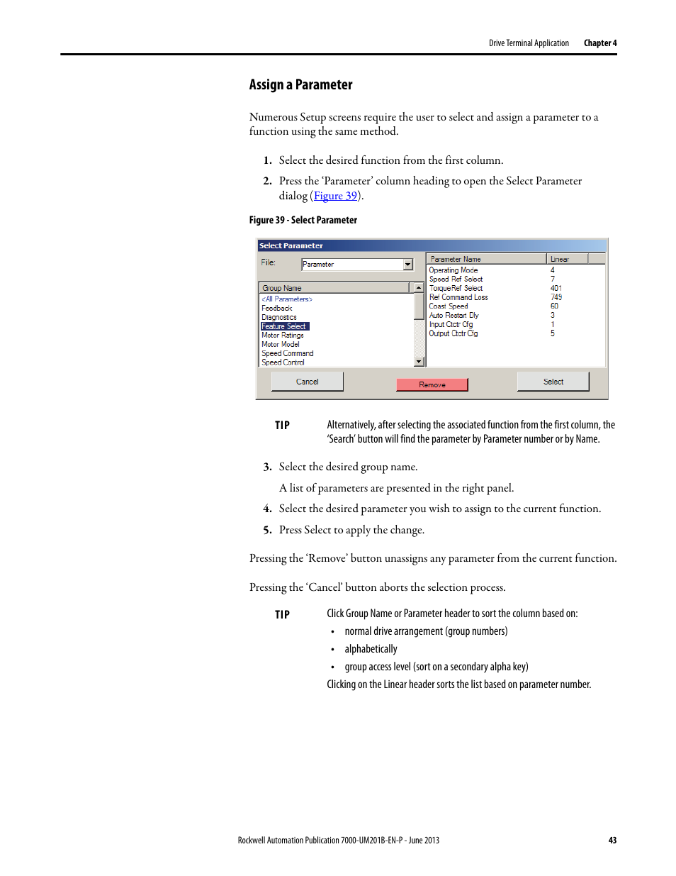 Assign a parameter | Rockwell Automation 7000 PowerFlex HMI Offering with Enhanced Functionality User Manual | Page 45 / 90