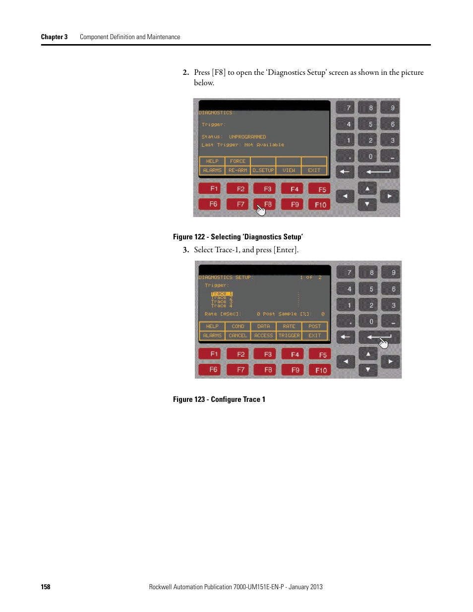 Rockwell Automation 7000 PowerFlex Medium Voltage AC Drive (B Frame) - ForGe Control (PanelView 550) User Manual | Page 158 / 290