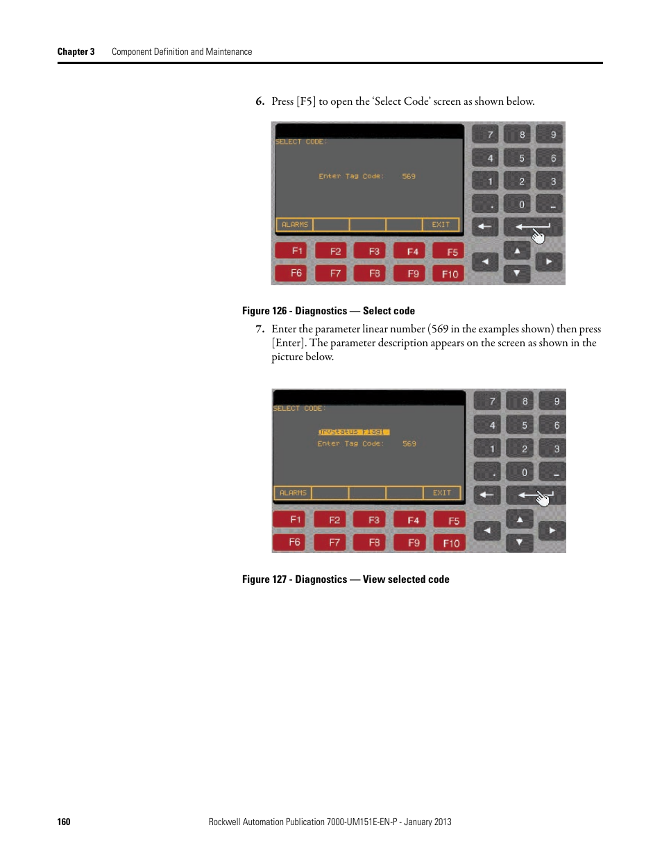 Rockwell Automation 7000 PowerFlex Medium Voltage AC Drive (B Frame) - ForGe Control (PanelView 550) User Manual | Page 160 / 290
