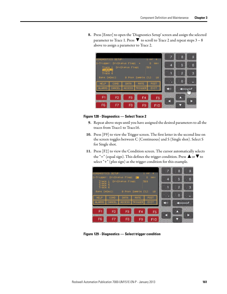 Rockwell Automation 7000 PowerFlex Medium Voltage AC Drive (B Frame) - ForGe Control (PanelView 550) User Manual | Page 161 / 290