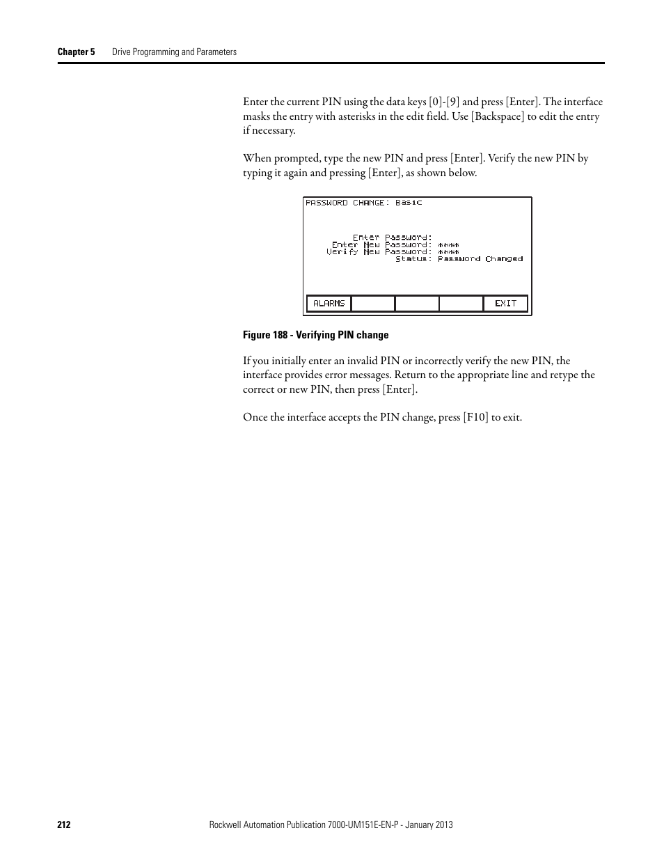 Rockwell Automation 7000 PowerFlex Medium Voltage AC Drive (B Frame) - ForGe Control (PanelView 550) User Manual | Page 212 / 290