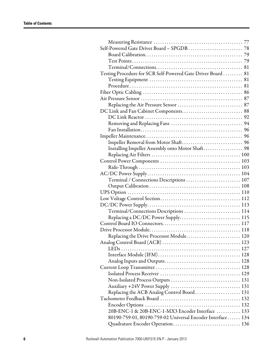Rockwell Automation 7000 PowerFlex Medium Voltage AC Drive (B Frame) - ForGe Control (PanelView 550) User Manual | Page 6 / 290