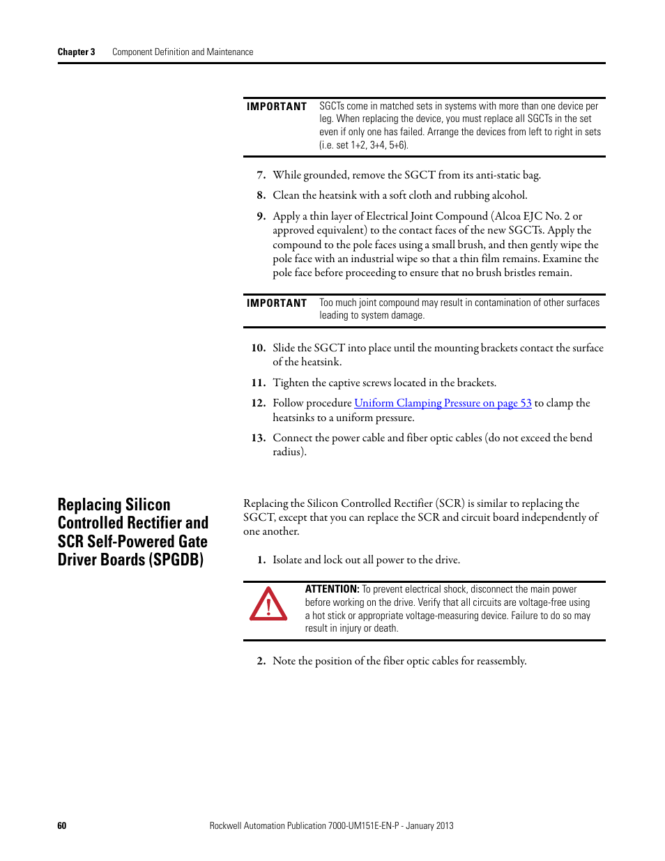 Rockwell Automation 7000 PowerFlex Medium Voltage AC Drive (B Frame) - ForGe Control (PanelView 550) User Manual | Page 60 / 290