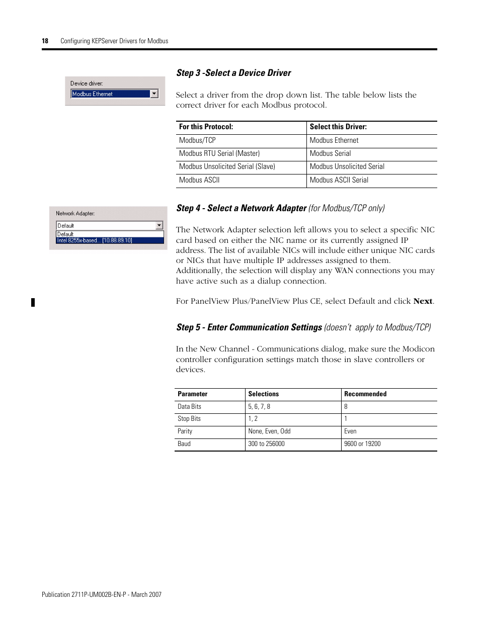 Rockwell Automation 2711P Creating Modbus Applications User Manual | Page 18 / 92