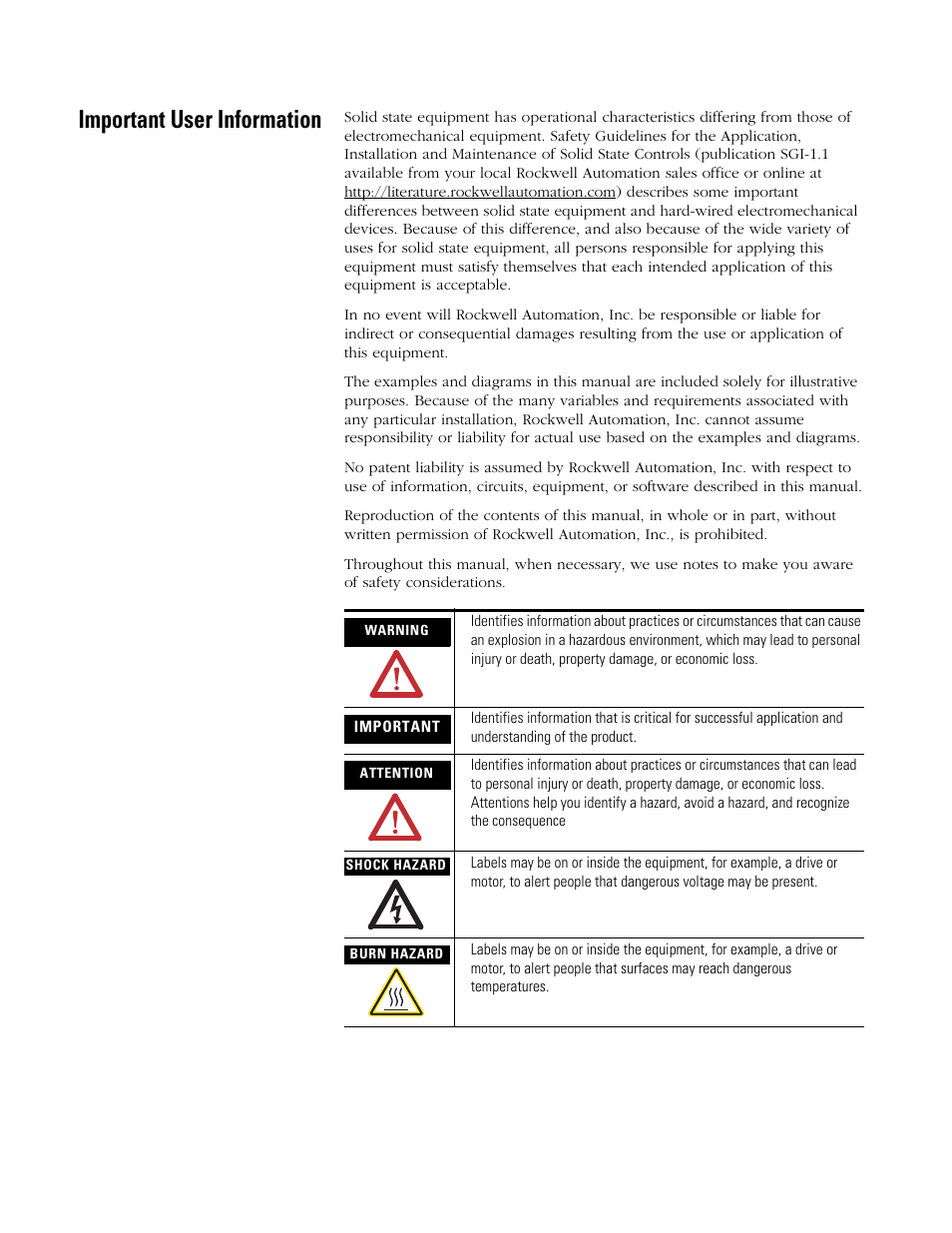 Important user information | Rockwell Automation 2711P Creating Modbus Applications User Manual | Page 2 / 92